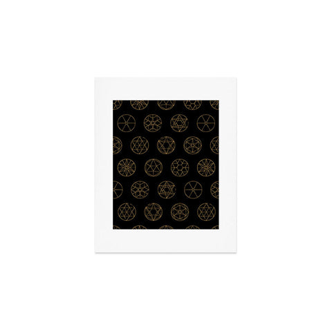 Florent Bodart Geocircles Golden Art Print