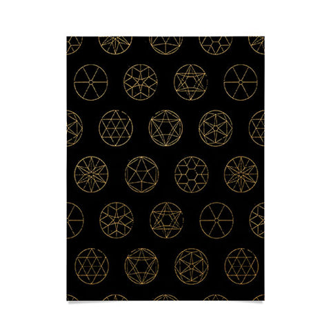 Florent Bodart Geocircles Golden Poster