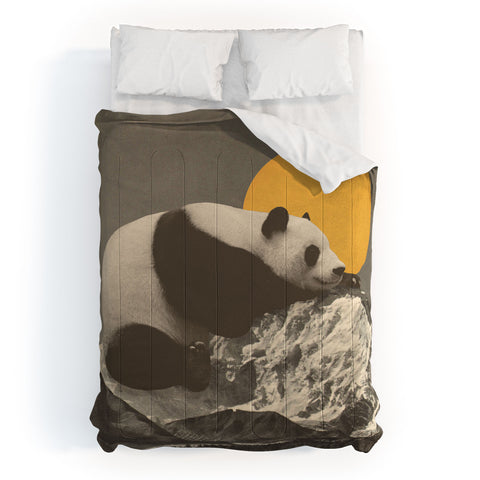 Florent Bodart Giant Panda on Mountains Comforter