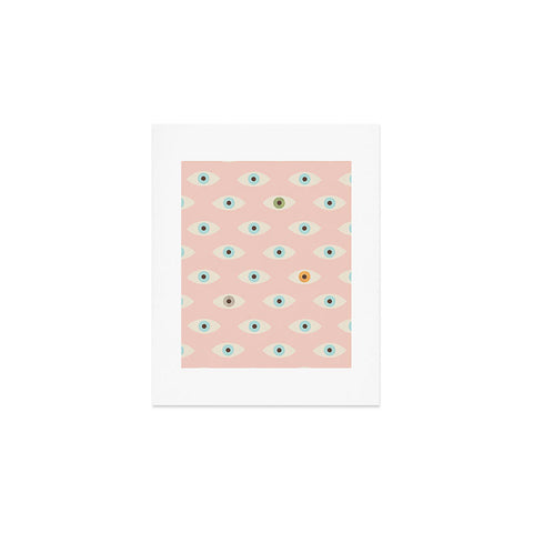 Florent Bodart Hundred Eyes Pink Art Print