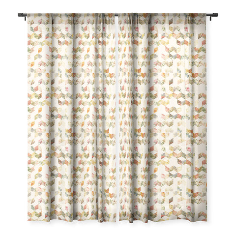 Florent Bodart Keziah Flowers Sheer Window Curtain