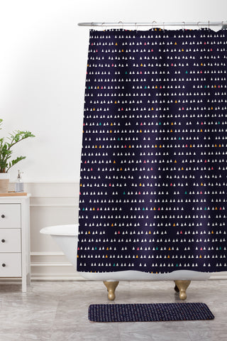 Florent Bodart Little Peaks Shower Curtain And Mat