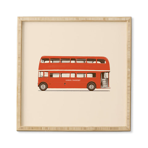 Florent Bodart London Bus Framed Wall Art
