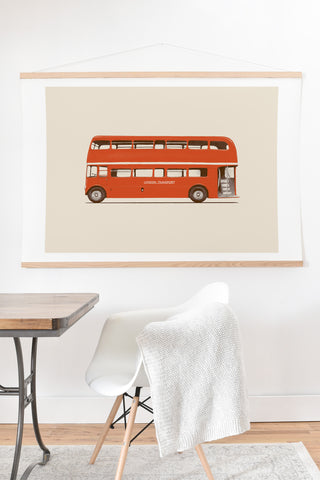 Florent Bodart London Bus Art Print And Hanger