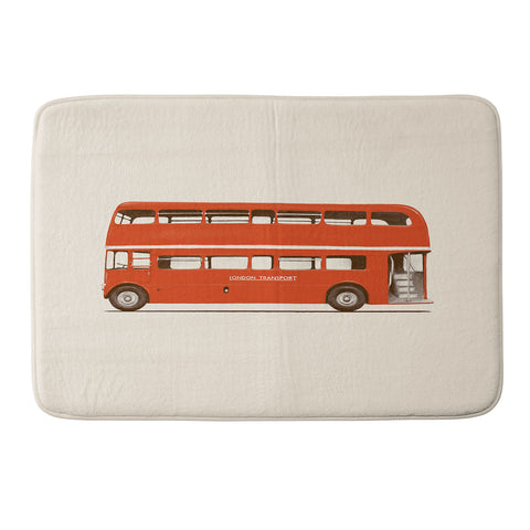 Florent Bodart London Bus Memory Foam Bath Mat