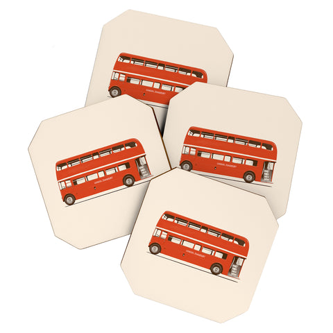 Florent Bodart London Bus Coaster Set