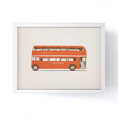 Florent Bodart London Bus Framed Mini Art Print