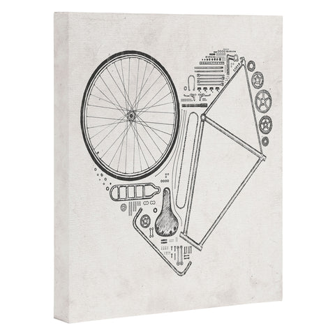 Florent Bodart Love Bike Art Canvas