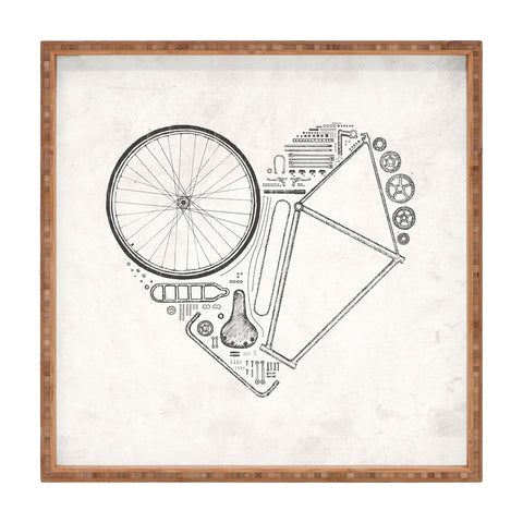 Florent Bodart Love Bike Square Tray