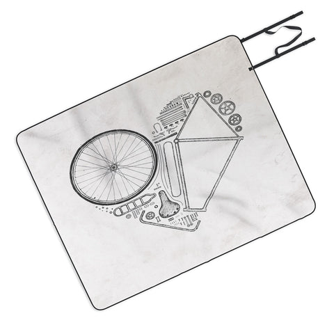 Florent Bodart Love Bike Picnic Blanket