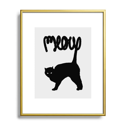 Florent Bodart Meowww Metal Framed Art Print