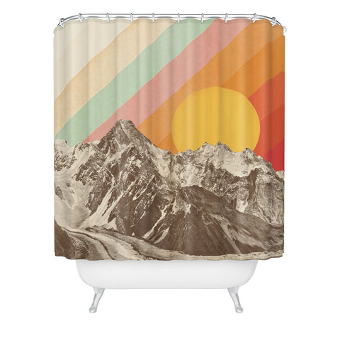 Florent Bodart Mountainscape 1 Shower Curtain