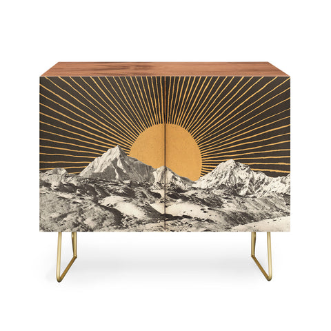 Florent Bodart Mountainscape 6 Night Sun Credenza