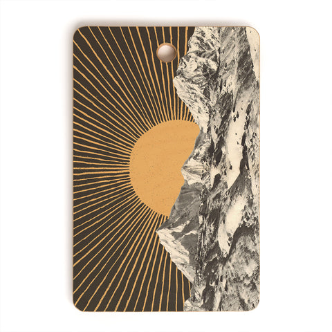Florent Bodart Mountainscape 6 Night Sun Cutting Board Rectangle