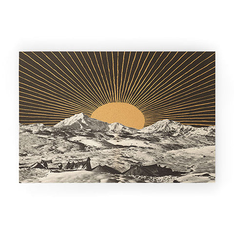 Florent Bodart Mountainscape 6 Night Sun Welcome Mat