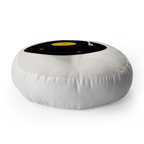 Florent Bodart Music Everywhere Floor Pillow Round
