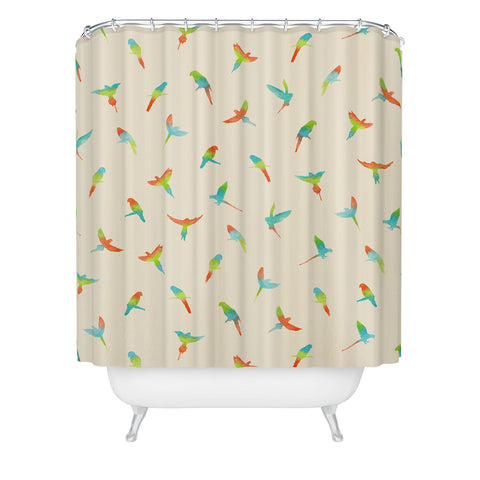 Florent Bodart Papagei Shower Curtain