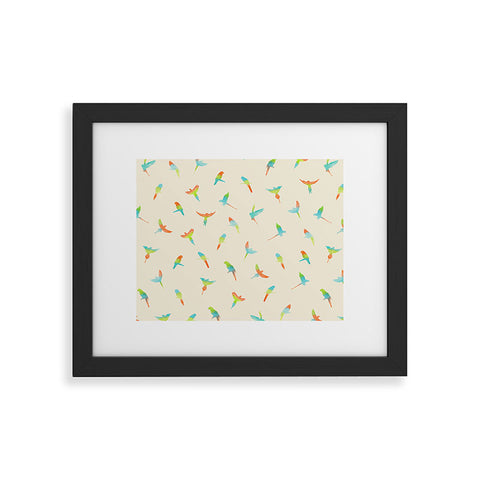 Florent Bodart Papagei Framed Art Print