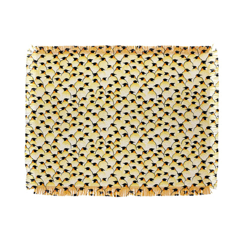 Florent Bodart Penguins Throw Blanket