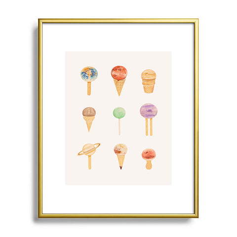 Florent Bodart Planetarium Sugarium Metal Framed Art Print