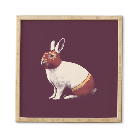 Florent Bodart Rabbit Wrestler Lapin Catcheur Framed Wall Art