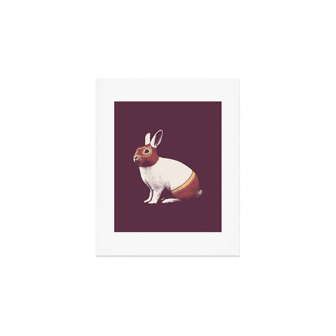 Florent Bodart Rabbit Wrestler Lapin Catcheur Art Print