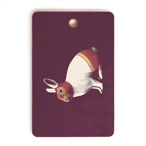 Florent Bodart Rabbit Wrestler Lapin Catcheur Cutting Board Rectangle