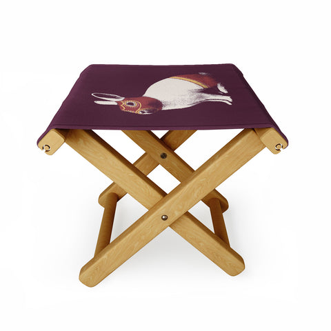 Florent Bodart Rabbit Wrestler Lapin Catcheur Folding Stool