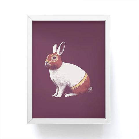 Florent Bodart Rabbit Wrestler Lapin Catcheur Framed Mini Art Print