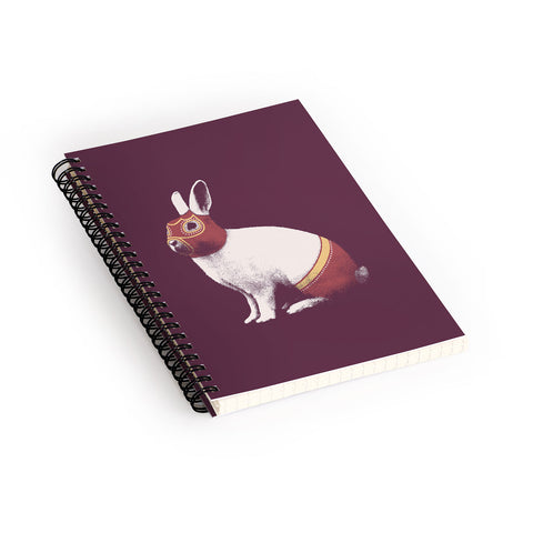 Florent Bodart Rabbit Wrestler Lapin Catcheur Spiral Notebook