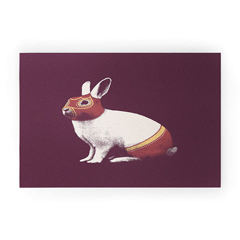 Florent Bodart Rabbit Wrestler Lapin Catcheur Welcome Mat