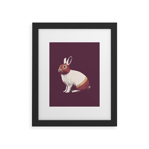 Florent Bodart Rabbit Wrestler Lapin Catcheur Framed Art Print