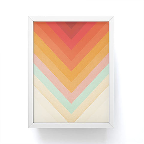 Florent Bodart Rainbow Chevrons Framed Mini Art Print