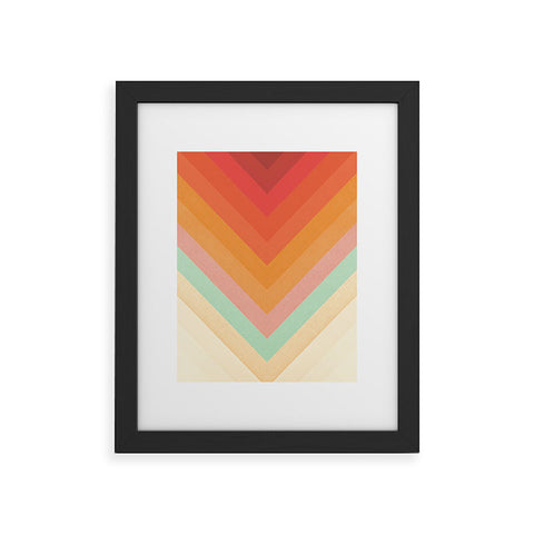 Florent Bodart Rainbow Chevrons Framed Art Print