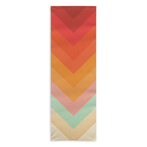 Florent Bodart Rainbow Chevrons Yoga Towel