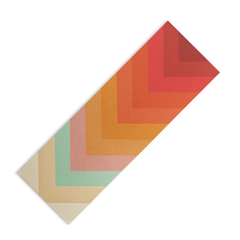 Florent Bodart Rainbow Chevrons Yoga Mat