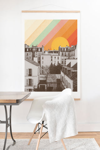 Florent Bodart Rainbow Sky Above Paris Art Print And Hanger