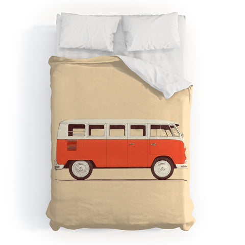 Florent Bodart Red Van Duvet Cover