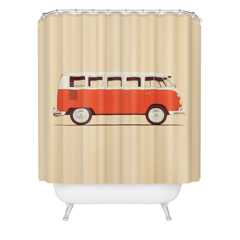 Florent Bodart Red Van Shower Curtain