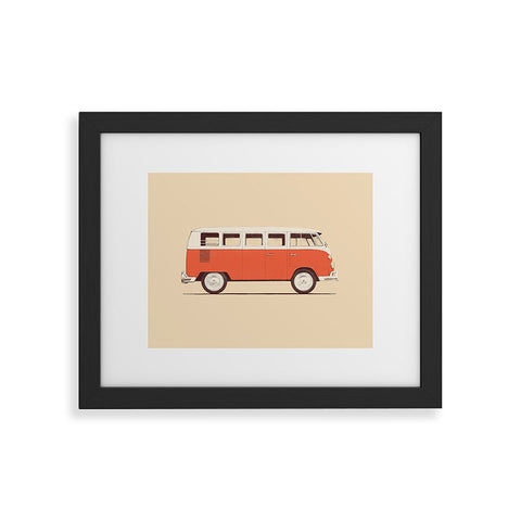 Florent Bodart Red Van Framed Art Print