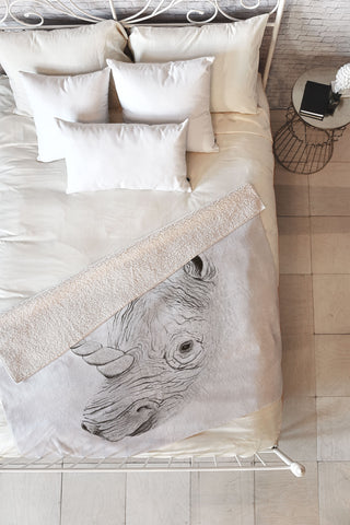 Florent Bodart Rhinoplasty Fleece Throw Blanket