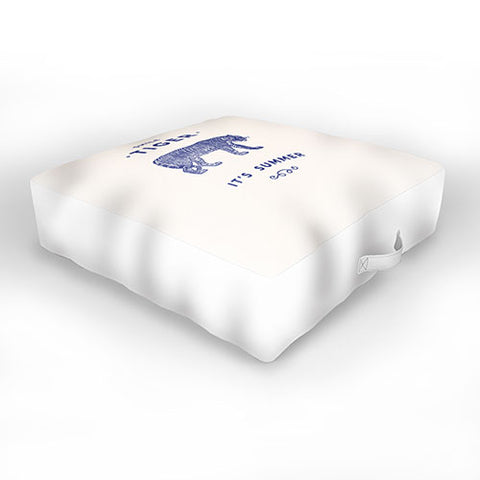 Florent Bodart Smile Tiger Outdoor Floor Cushion