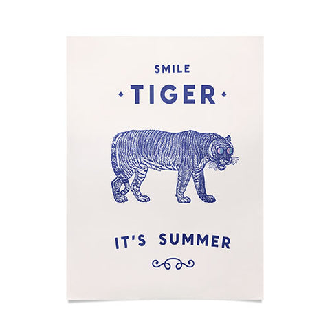 Florent Bodart Smile Tiger Poster