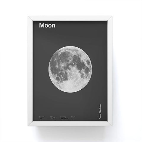 Florent Bodart Solar System Moon Framed Mini Art Print