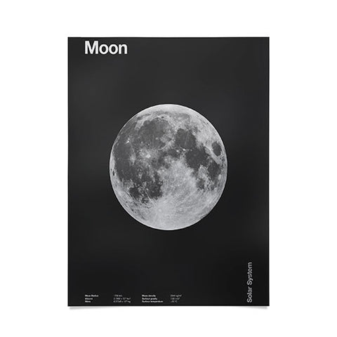 Florent Bodart Solar System Moon Poster