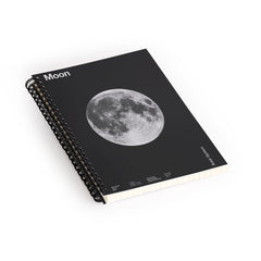 Florent Bodart Solar System Moon Spiral Notebook
