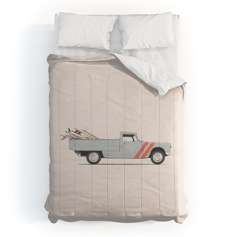 Florent Bodart Surfboard Pick Up Van Comforter