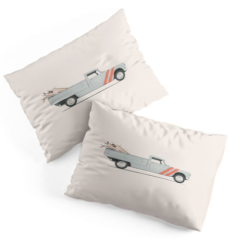 Florent Bodart Surfboard Pick Up Van Pillow Shams