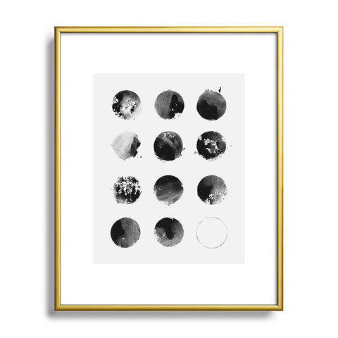 Florent Bodart Twelve Moons Metal Framed Art Print