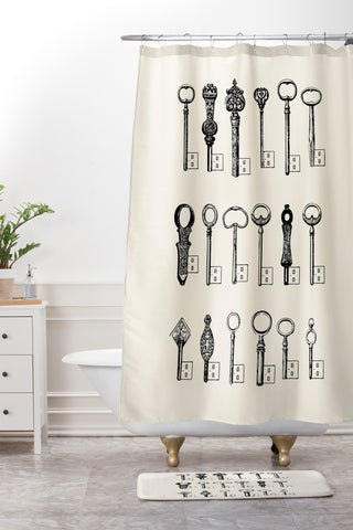 Florent Bodart Usb Keys Shower Curtain And Mat
